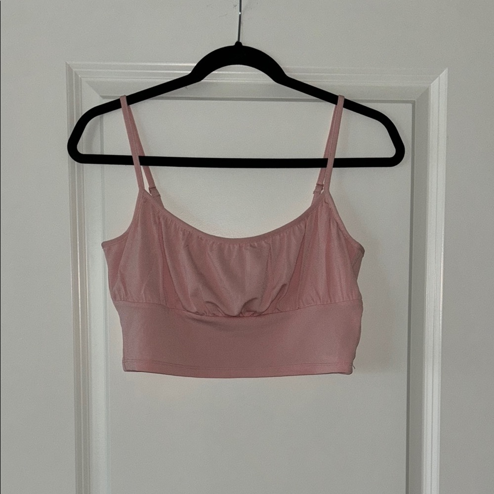H&M Pink Scoop Neck Sleeveless Camisole
